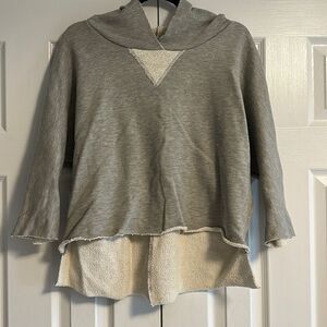 People of Leisure Women’s Grey Hooded Sweatshirt